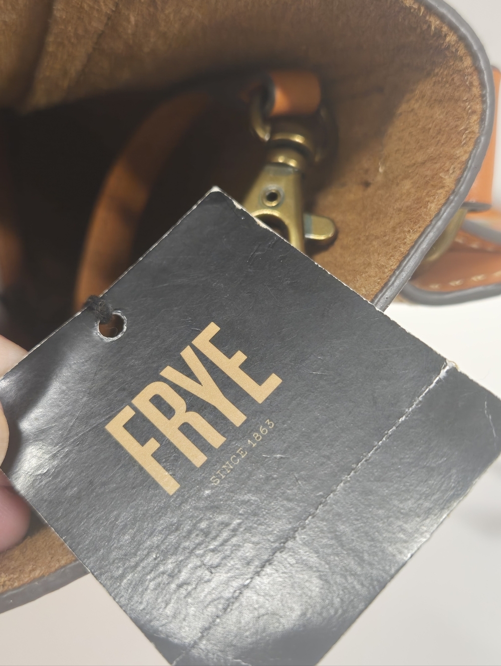 Nwt Frye Messenger‎ Crossbody Leather Bag - Picture 3 of 15